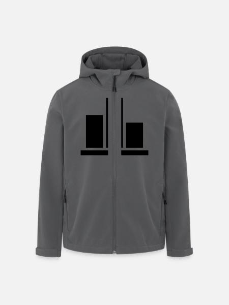 Chart - Men’s Recycled Softshell Jacket by Stanley/Stella - black