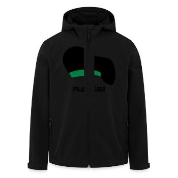Faluche - Men’s Recycled Softshell Jacket by Stanley/Stella - black - Front - AI Model Male 185 light (185cm)