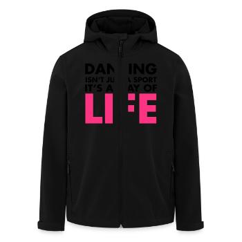Dancing - Recycelte Männer Softshell-Jacke von Stanley/Stella - Schwarz - Vorne - AI Model Male 185 light (185cm)