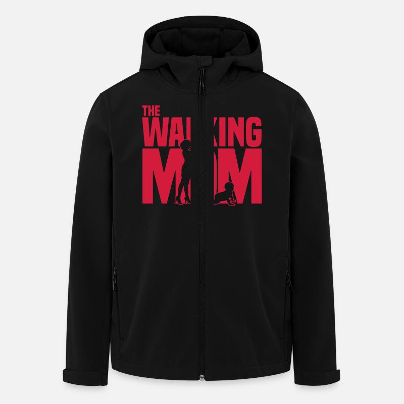 the walking mom - Recycelte Männer Softshell-Jacke von Stanley/Stella - Schwarz