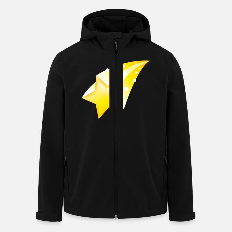 Smiley Falling Star - Veste softshell homme en polyester recyclé Stanley/Stella - noir