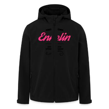 enkelin allerbeste - Recycelte Männer Softshell-Jacke von Stanley/Stella - Schwarz - Vorne - AI Model Male 185 light (185cm)