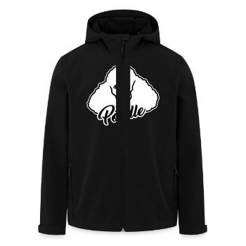 Pudel - Recycelte Männer Softshell-Jacke von Stanley/Stella - Schwarz - Vorne - AI Model Male 185 light (185cm)
