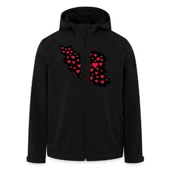 iran_liebe_02 - Veste softshell homme en polyester recyclé Stanley/Stella - noir - Devant - AI Model Male 185 light (185cm)