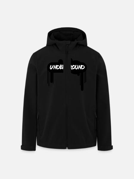 Spray Underground –Graffiti Style Streetart Design - Recycelte Männer Softshell-Jacke von Stanley/Stella - Schwarz