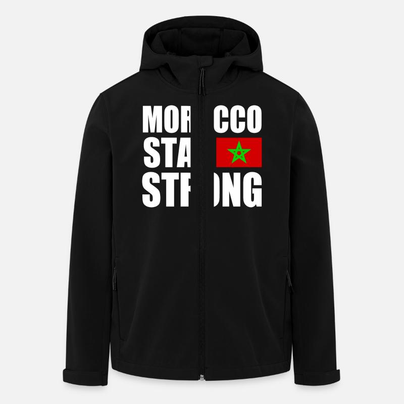 Morocco stay strong - Recycelte Männer Softshell-Jacke von Stanley/Stella - Schwarz
