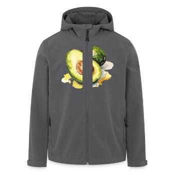 avocado 2 - Recycelte Männer Softshell-Jacke von Stanley/Stella - Schwarz - Vorne - AI Model Male 185 light (185cm)