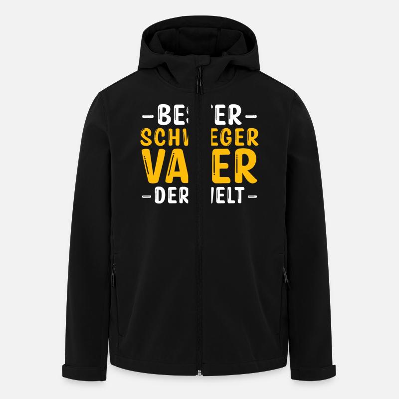 Beau-père Meilleur beau-père - Veste softshell homme en polyester recyclé Stanley/Stella - noir
