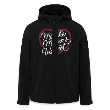Manche mögens weinrot - Recycelte Männer Softshell-Jacke von Stanley/Stella - Schwarz - Vorne - AI Model Male 185 light (185cm)