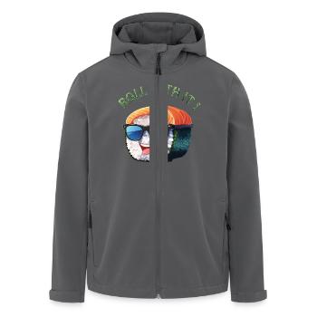 Roll with it ! - Veste softshell homme en polyester recyclé Stanley/Stella - noir - Devant - AI Model Male 185 light (185cm)
