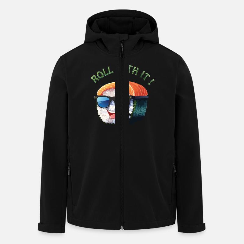 Roll with it ! - Veste softshell homme en polyester recyclé Stanley/Stella - noir