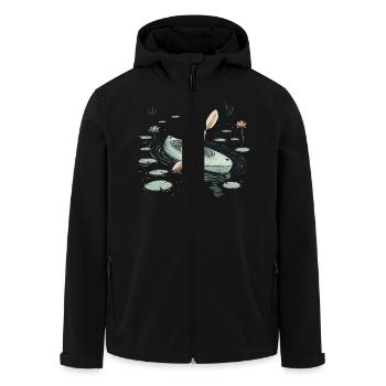Geist Kajak Halloween - Recycelte Männer Softshell-Jacke von Stanley/Stella - Schwarz - Vorne - AI Model Male 185 light (185cm)