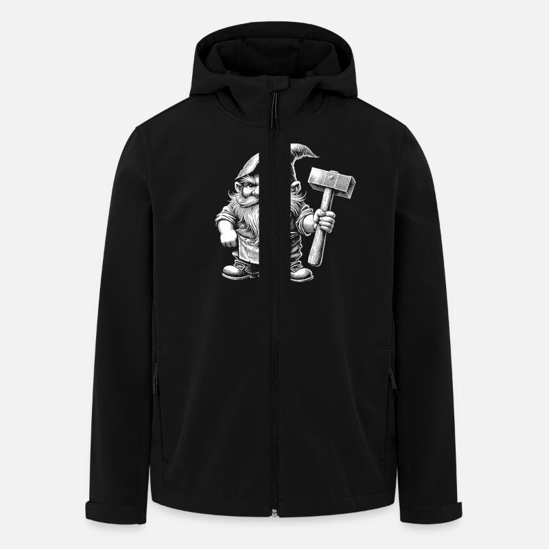 Forgeron - Veste softshell homme en polyester recyclé Stanley/Stella - noir