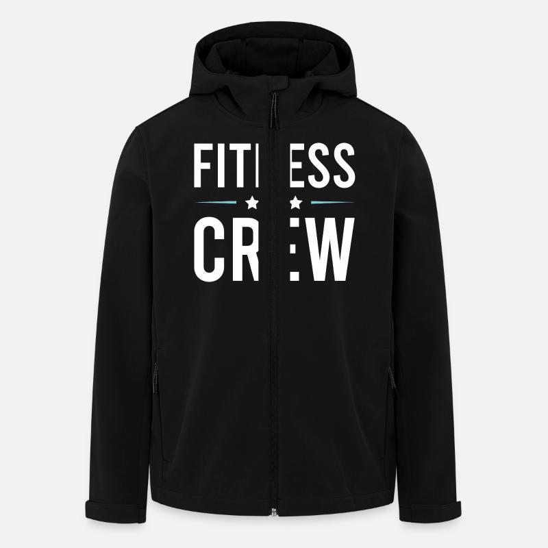 Fitness Crew - Men’s Recycled Softshell Jacket by Stanley/Stella - black