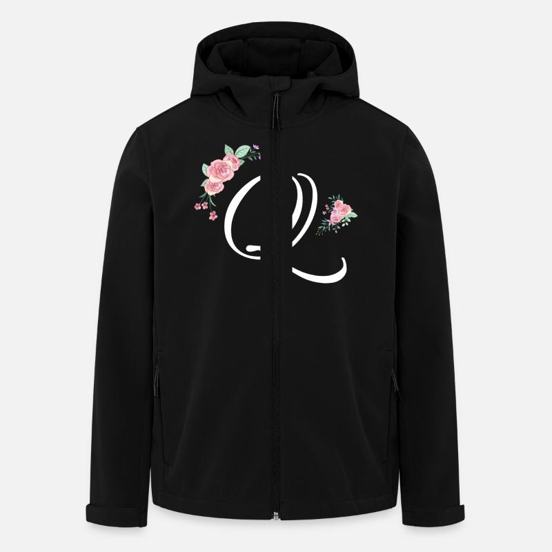 Letter q flowers - Men’s Recycled Softshell Jacket by Stanley/Stella - black