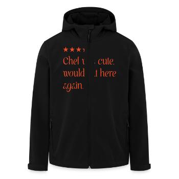 Chef was cute - Veste softshell homme en polyester recyclé Stanley/Stella - noir - Devant - AI Model Male 185 light (185cm)