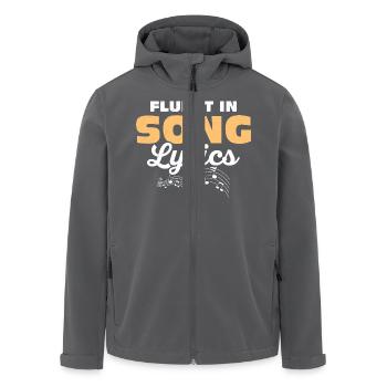 Fluent In Song Lyrics Singing Singer - Recycelte Männer Softshell-Jacke von Stanley/Stella - Anthrazit - Vorne - AI Model Male 185 light (185cm)