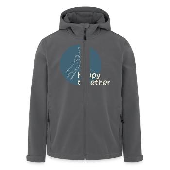 happy together - Freunde für immer - Recycelte Männer Softshell-Jacke von Stanley/Stella - Schwarz - Vorne - AI Model Male 185 light (185cm)