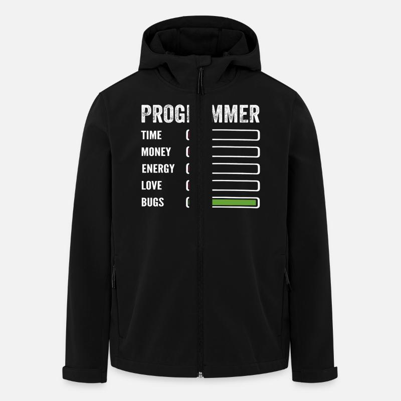 Developer Humor Programmer Coder - Men’s Recycled Softshell Jacket by Stanley/Stella - black