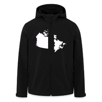 Pays du Canada - Veste softshell homme en polyester recyclé Stanley/Stella - noir - Devant - AI Model Male 185 light (185cm)