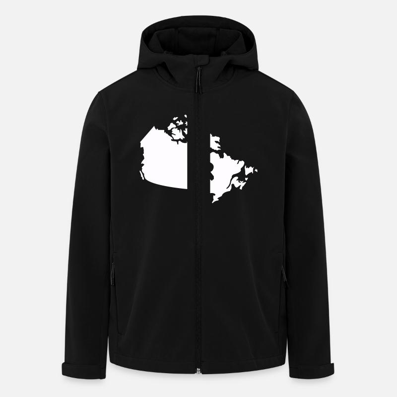 kanada country - Recycelte Männer Softshell-Jacke von Stanley/Stella - Schwarz