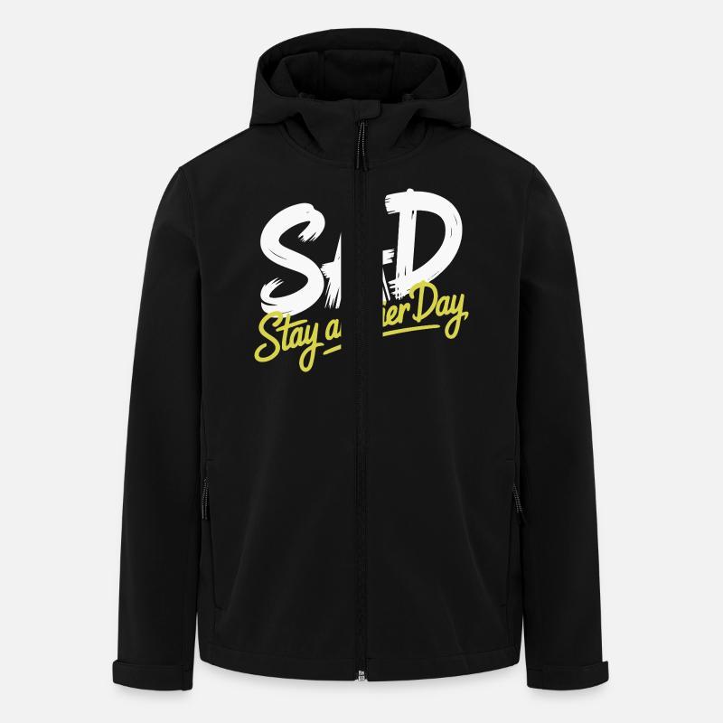 BLEIBEN SIE NOCH EINEN TAG - Recycelte Männer Softshell-Jacke von Stanley/Stella - Schwarz