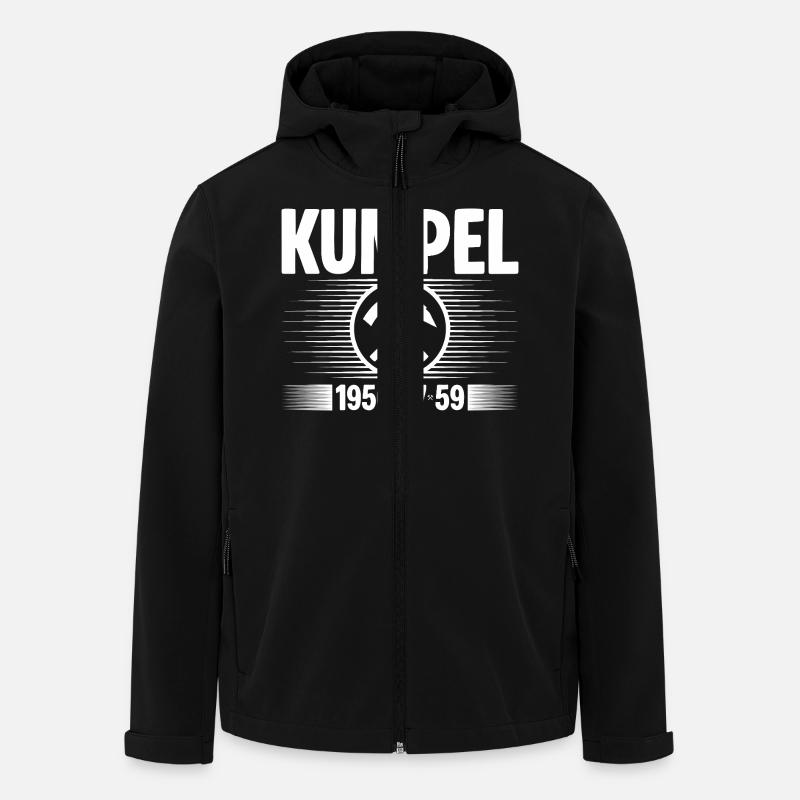 Erzgebirge Kumpel - Recycelte Männer Softshell-Jacke von Stanley/Stella - Schwarz