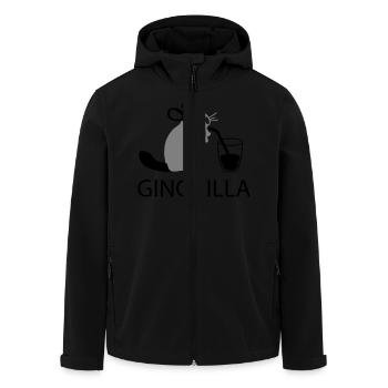 ginchilla - Gin und Chillen - Recycelte Männer Softshell-Jacke von Stanley/Stella - Schwarz - Vorne - AI Model Male 185 light (185cm)