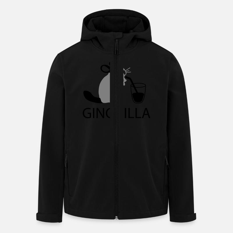 ginchilla - Gin et de refroidissement - Veste softshell homme en polyester recyclé Stanley/Stella - noir