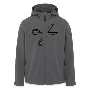 Schere - Recycelte Männer Softshell-Jacke von Stanley/Stella - Schwarz - Vorne - AI Model Male 185 light (185cm)