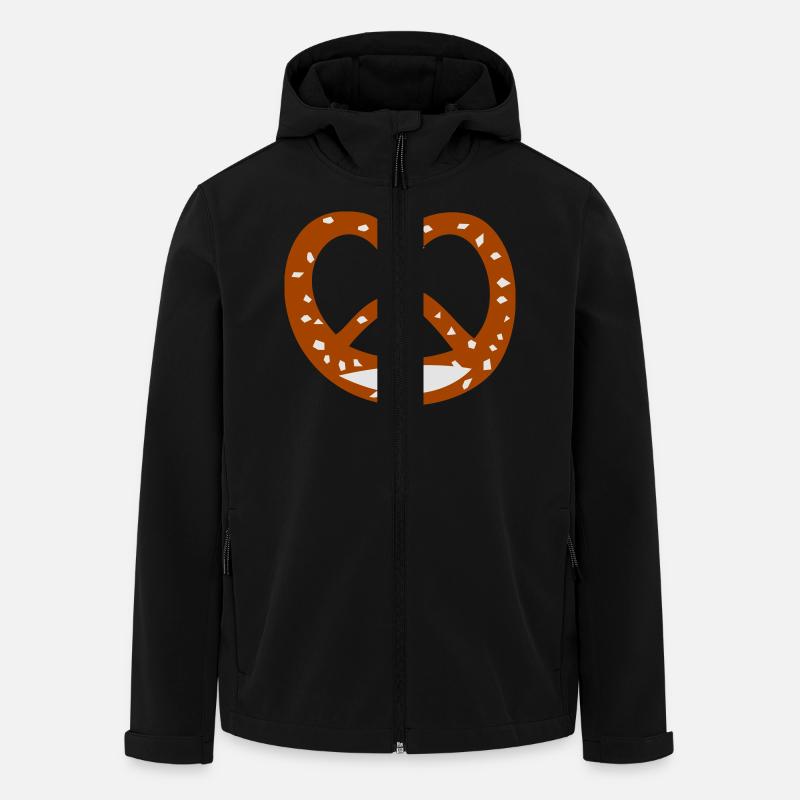 - Brezel Bäckerei - Recycelte Männer Softshell-Jacke von Stanley/Stella - Schwarz