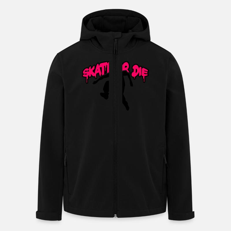 Skate or Die - Veste softshell homme en polyester recyclé Stanley/Stella - noir