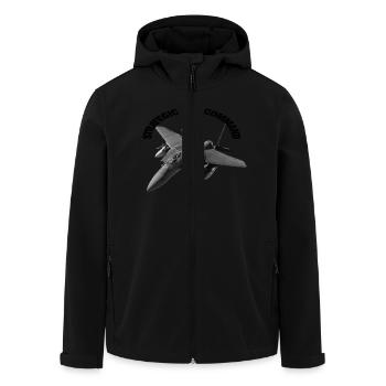 AVION - Veste softshell homme en polyester recyclé Stanley/Stella - noir - Devant - AI Model Male 185 light (185cm)