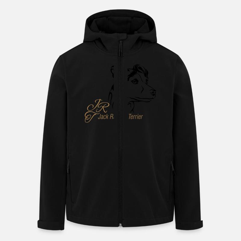 Jack Russell Terrier - Recycelte Männer Softshell-Jacke von Stanley/Stella - Schwarz