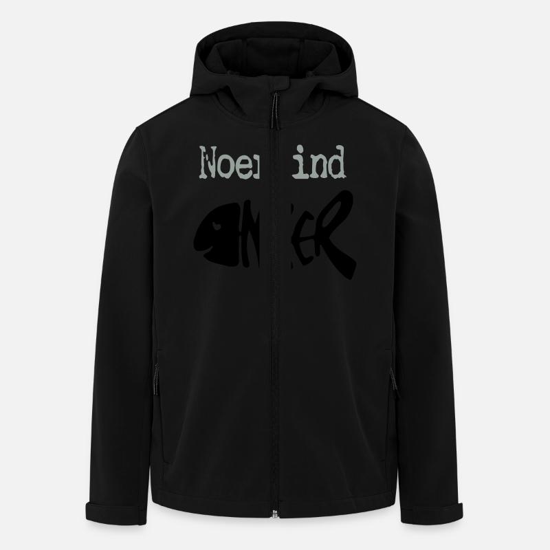 noerkind noer fisch - Recycelte Männer Softshell-Jacke von Stanley/Stella - Schwarz