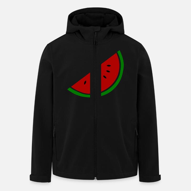 Pastèque - Veste softshell homme en polyester recyclé Stanley/Stella - noir