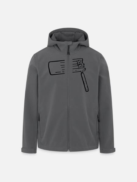 Rätsche - Recycelte Männer Softshell-Jacke von Stanley/Stella - Schwarz