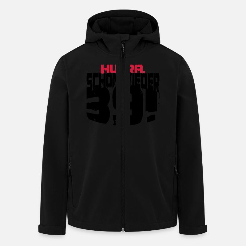 Schon wieder 39. 40. Geburtstag - Recycelte Männer Softshell-Jacke von Stanley/Stella - Schwarz
