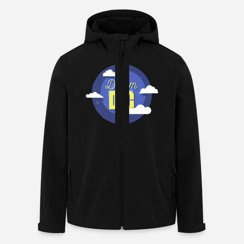 DREAM BIG - Recycelte Männer Softshell-Jacke von Stanley/Stella - Schwarz