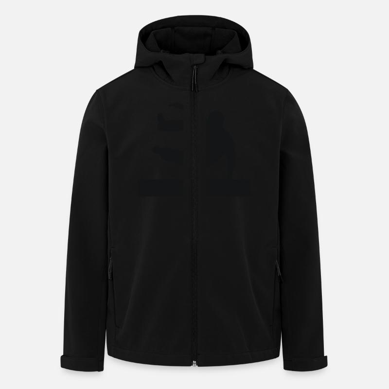 Le parkour - Recycelte Männer Softshell-Jacke von Stanley/Stella - Schwarz