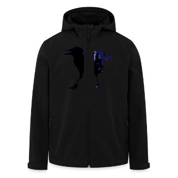 Rabe - Recycelte Männer Softshell-Jacke von Stanley/Stella - Schwarz - Vorne - AI Model Male 185 light (185cm)