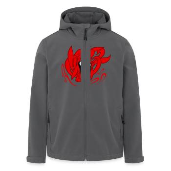renard rouge - Veste softshell homme en polyester recyclé Stanley/Stella - noir - Devant - AI Model Male 185 light (185cm)
