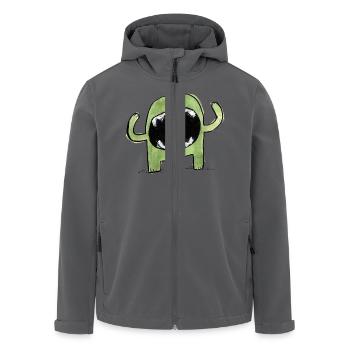 Little Monster - Men’s Recycled Softshell Jacket by Stanley/Stella - black - Front - AI Model Male 185 light (185cm)
