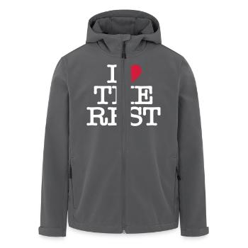 I hate the rest - Recycelte Männer Softshell-Jacke von Stanley/Stella - Schwarz - Vorne - AI Model Male 185 light (185cm)