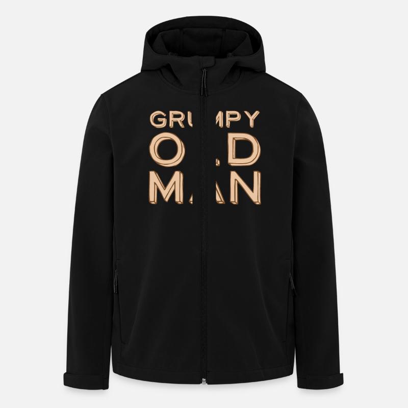 Grumpy old man - Men’s Recycled Softshell Jacket by Stanley/Stella - black