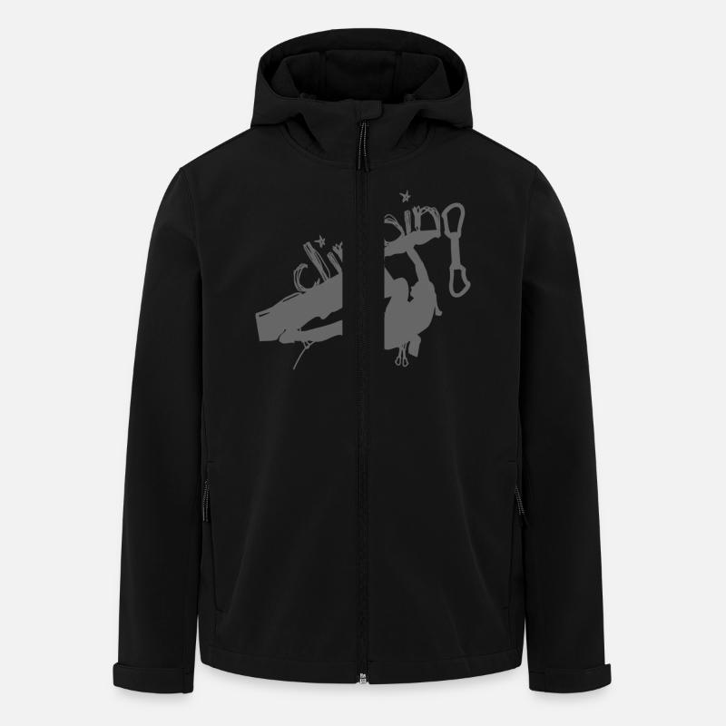 Klettern2 - Recycelte Männer Softshell-Jacke von Stanley/Stella - Schwarz