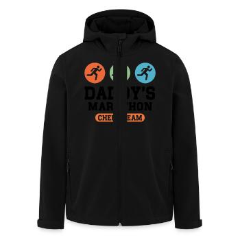 Marathon Cheer Team - Men’s Recycled Softshell Jacket by Stanley/Stella - black - Front - AI Model Male 185 light (185cm)