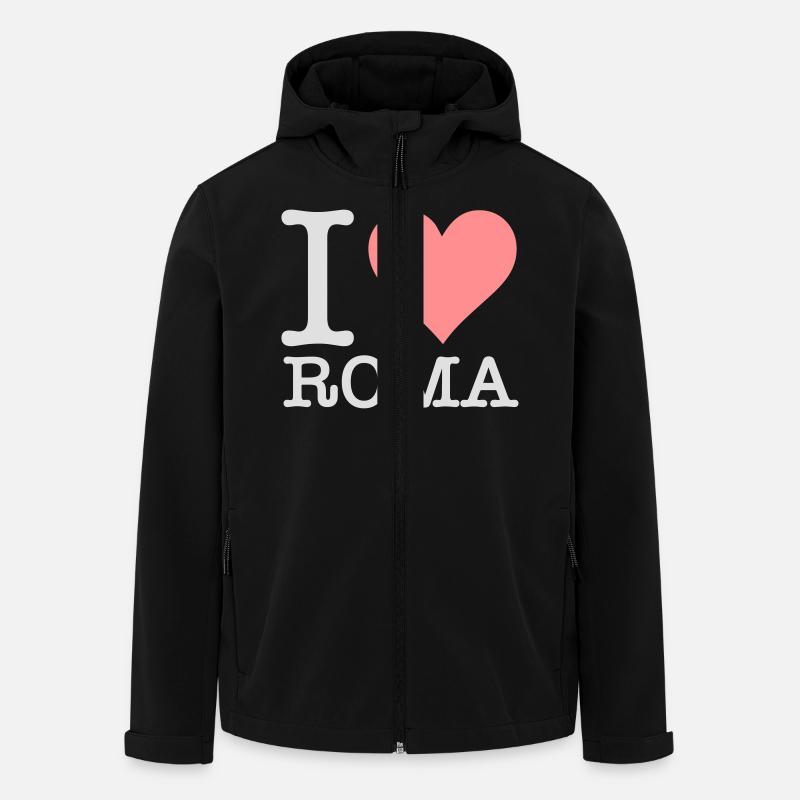 Ich liebe Rom - Recycelte Männer Softshell-Jacke von Stanley/Stella - Schwarz