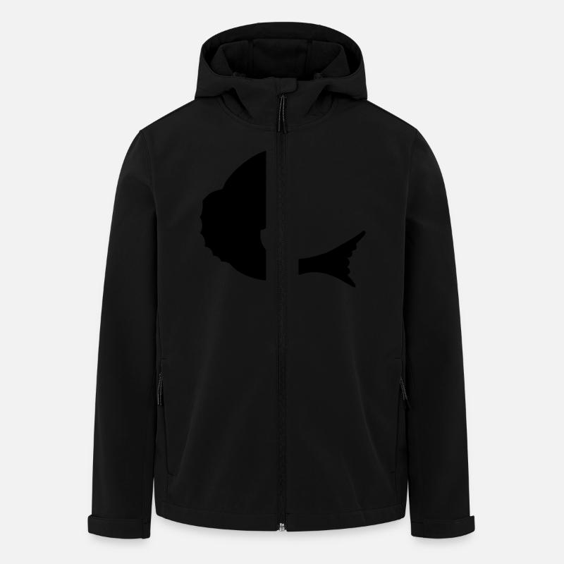 fisch - Recycelte Männer Softshell-Jacke von Stanley/Stella - Schwarz