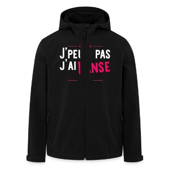 J'ai danse t-shirt humour - Veste softshell homme en polyester recyclé Stanley/Stella - noir - Devant - AI Model Male 185 light (185cm)